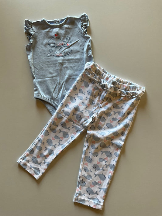 2pc Whale Set