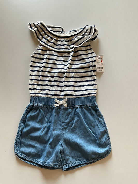 BNWT Stripes & Chambray Romper