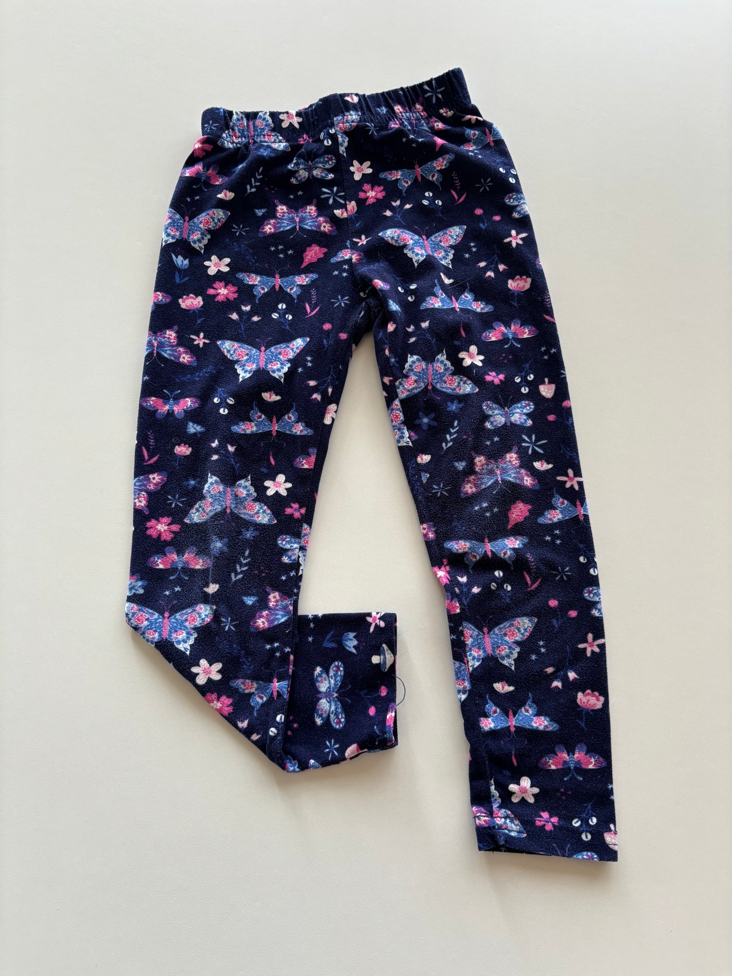 Navy Butterfly Leggings