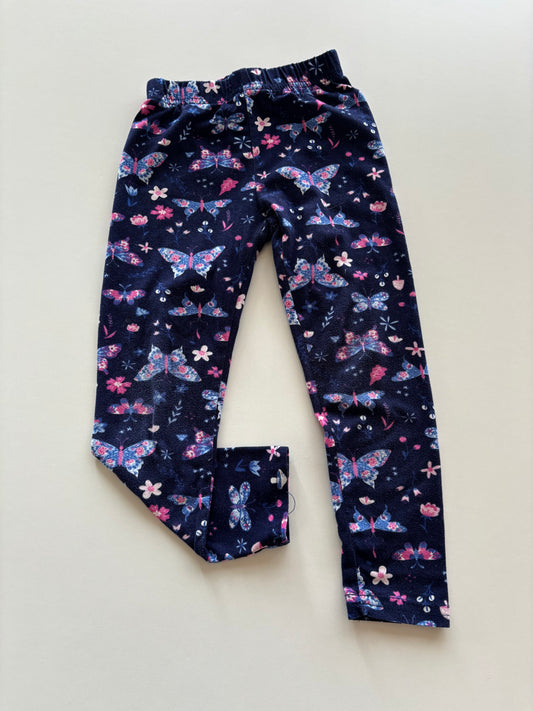 Navy Butterfly Leggings
