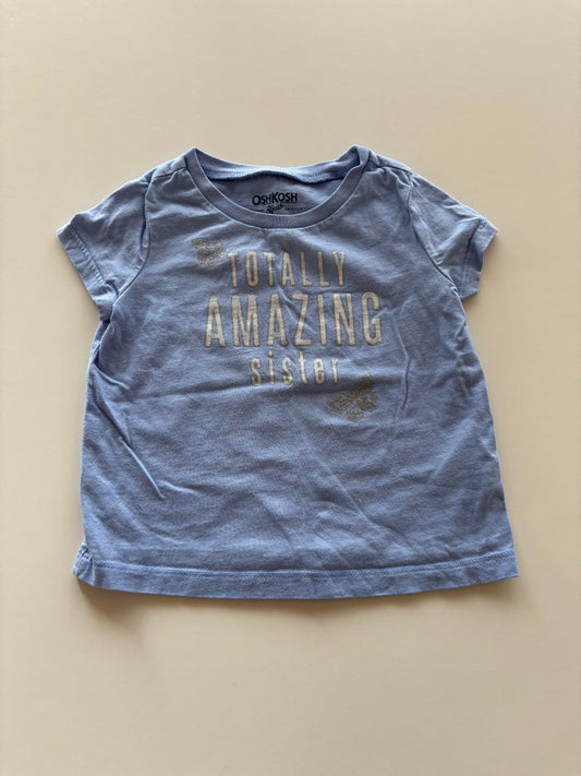 Blue Amazing Sister Tee