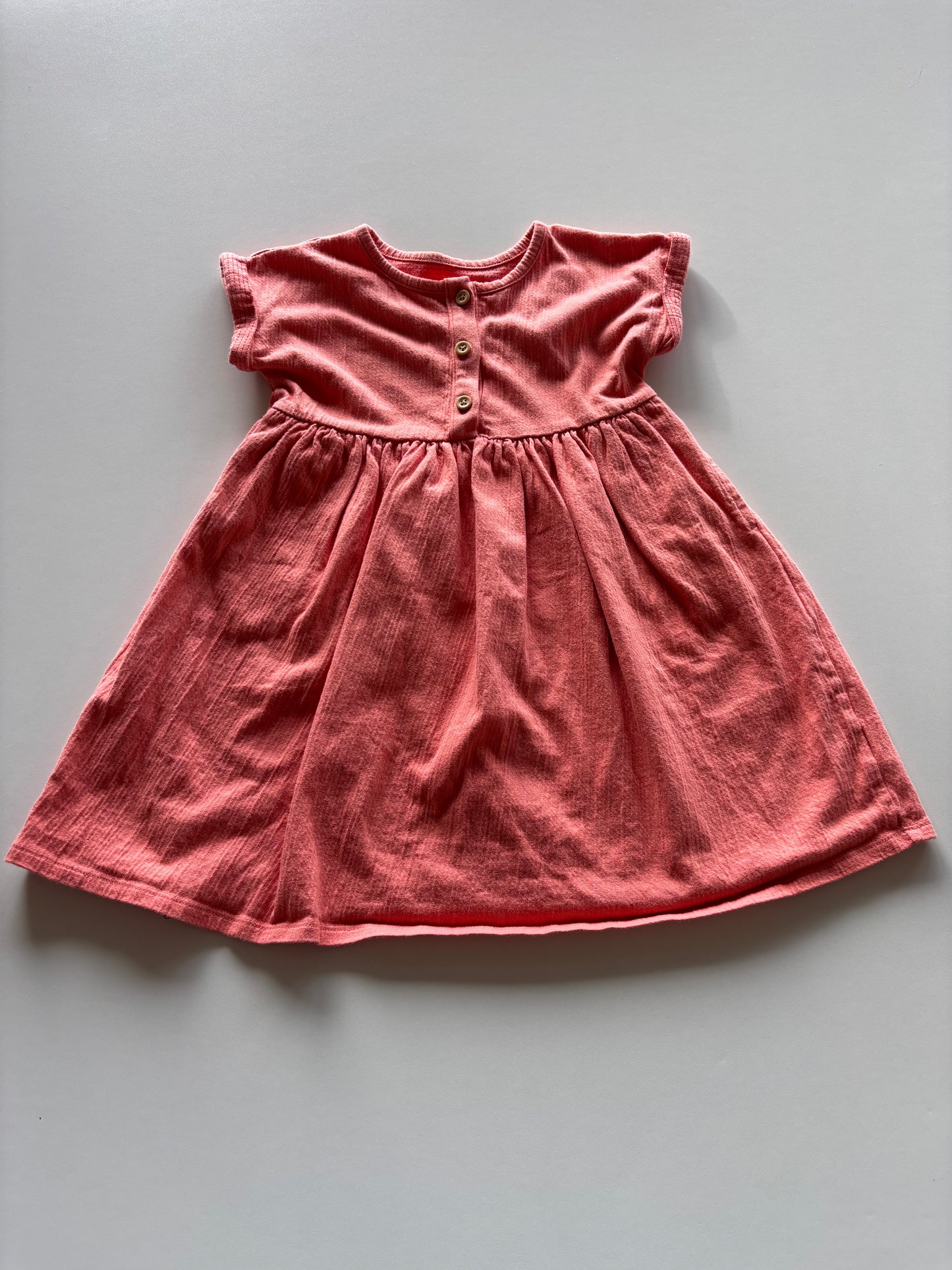 Coral Textured Dress