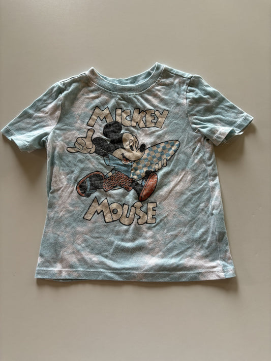 Blue Tie Dye Mickey Mouse Tee