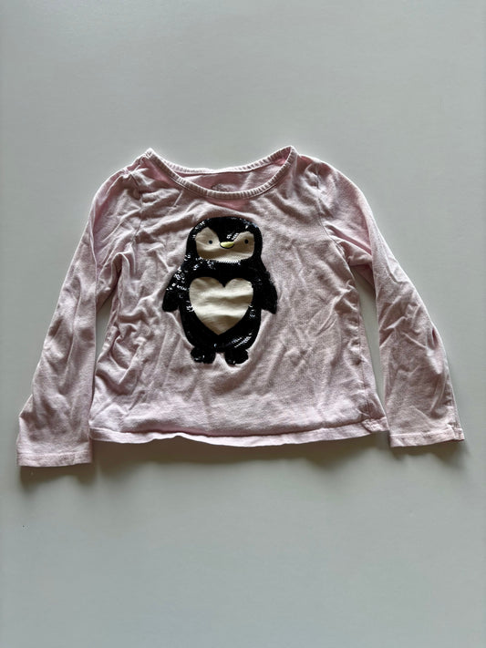 Pink Sequin Penguin Shirt