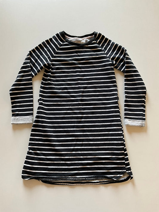 Black & White Striped Sweater Dress