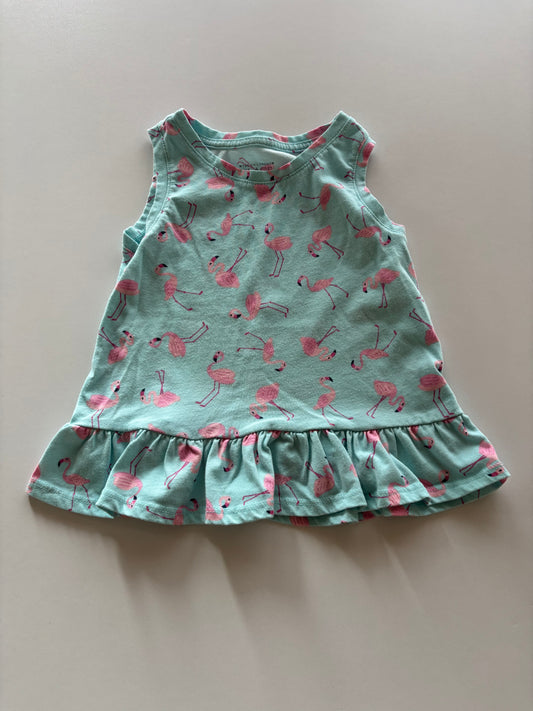 Teal Flamingo Tank