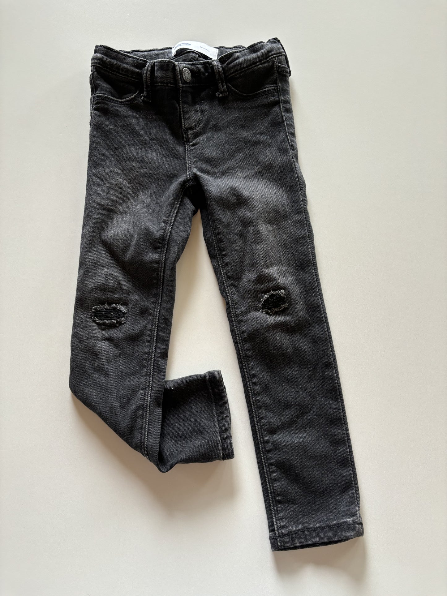 Black Distressed Denim