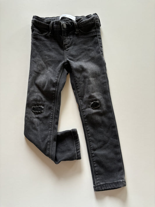 Black Distressed Denim