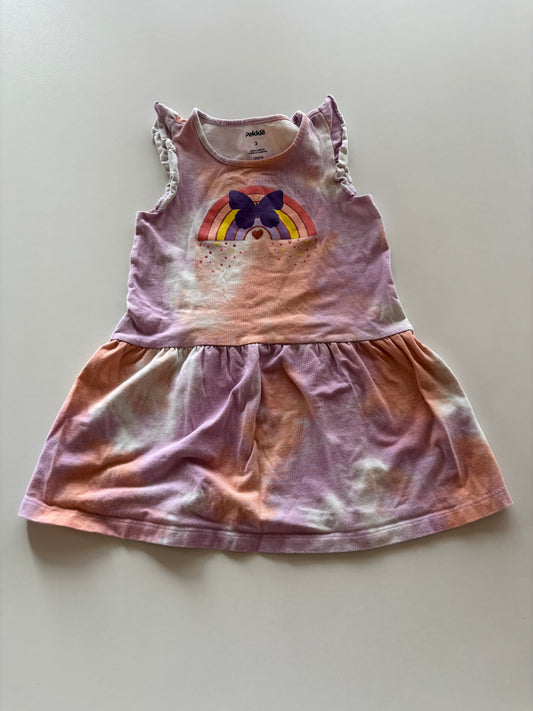 Purple & Orange Tie Dye Butterfly Dress
