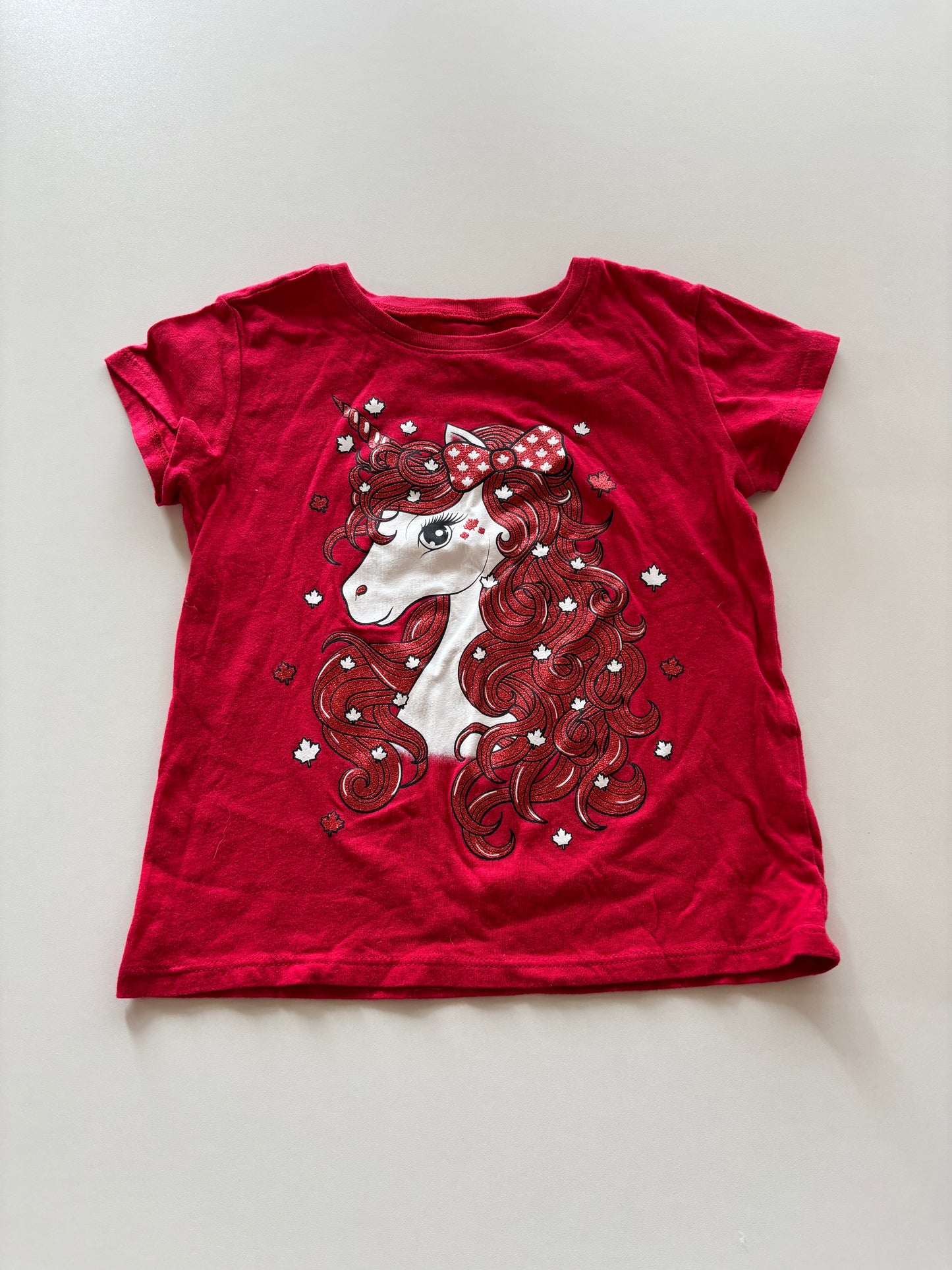 Red Canada Unicorn Tee