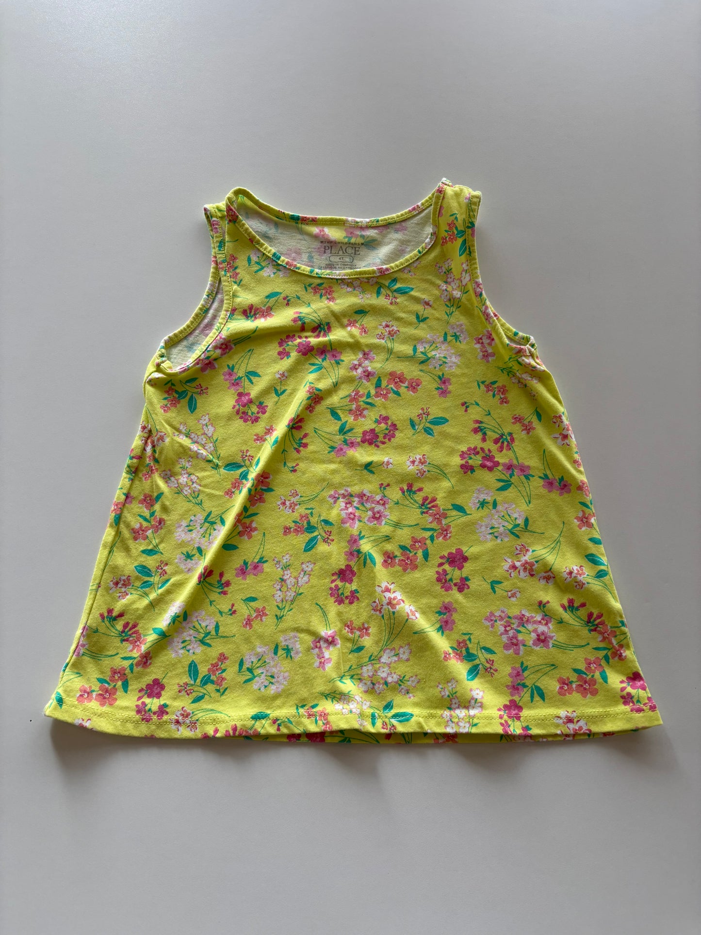 Yellow Floral Tank