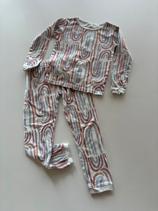 2pc Pastel Rainbow Pajamas