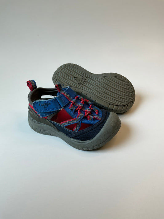 Blue & Red Full Coverage Sandals - size 6
