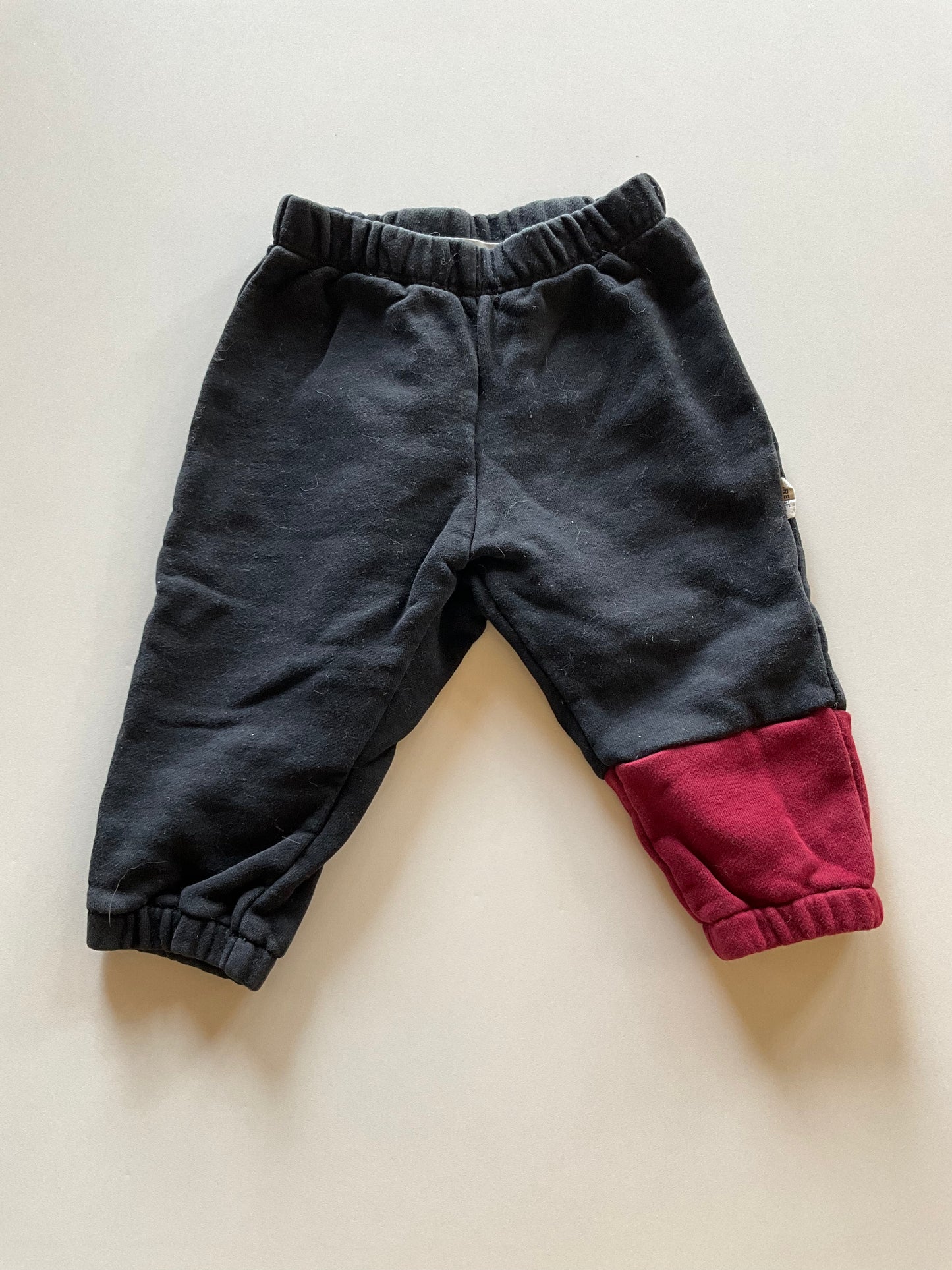 Black Colourblock Sweatpants
