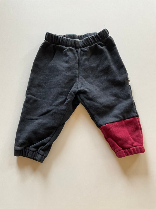 Black Colourblock Sweatpants