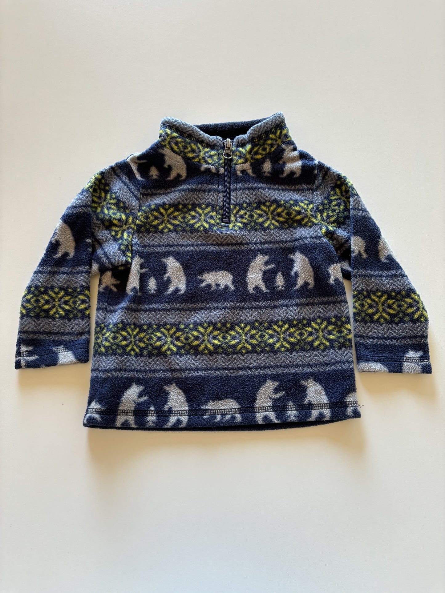 Blue Bear Fairisle Fleece 1/4 Zip