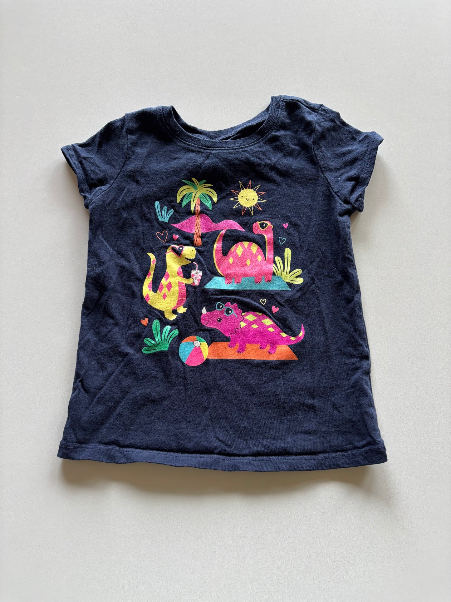 Navy Summer Dinos Tee