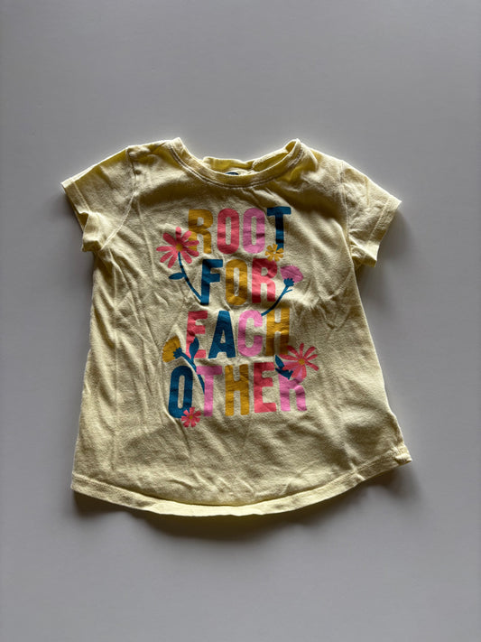 Yellow Root For Each Other Tee