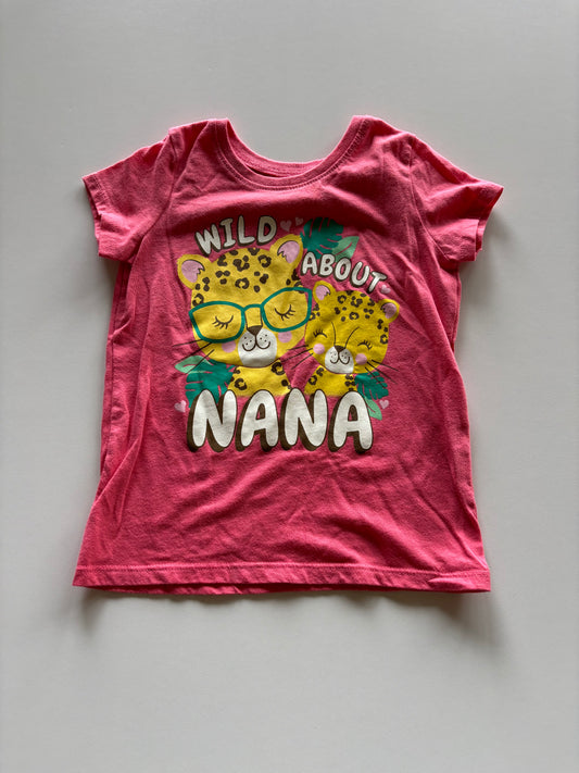 Pink Wild About Nana Tee