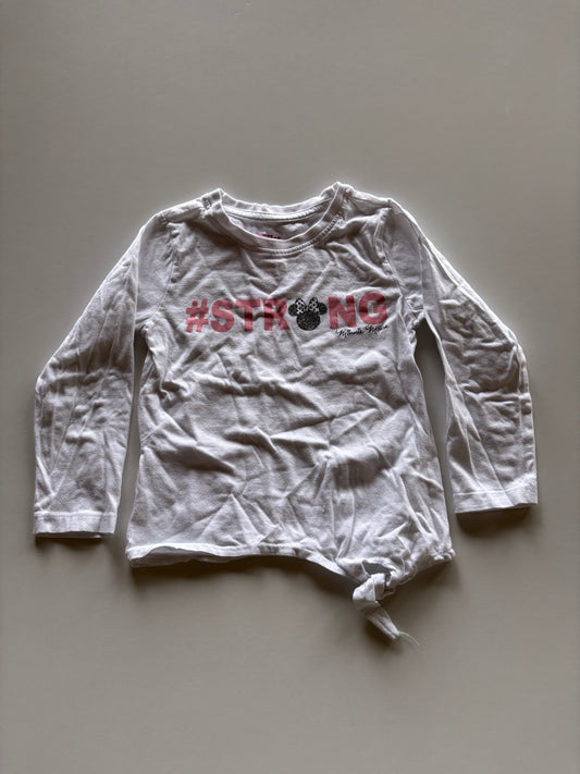 White #Strong Minnie Shirt