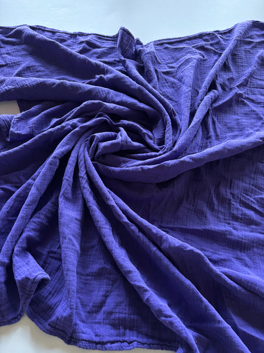 Royal Purple Muslin Baby Blanket