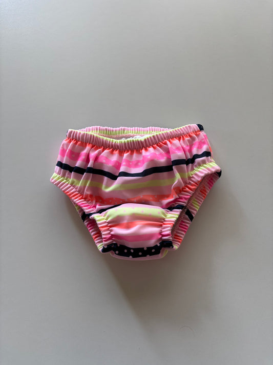 Pink Striped Swim Diaper