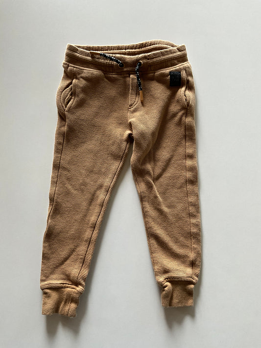 Textured Light Brown Joggers
