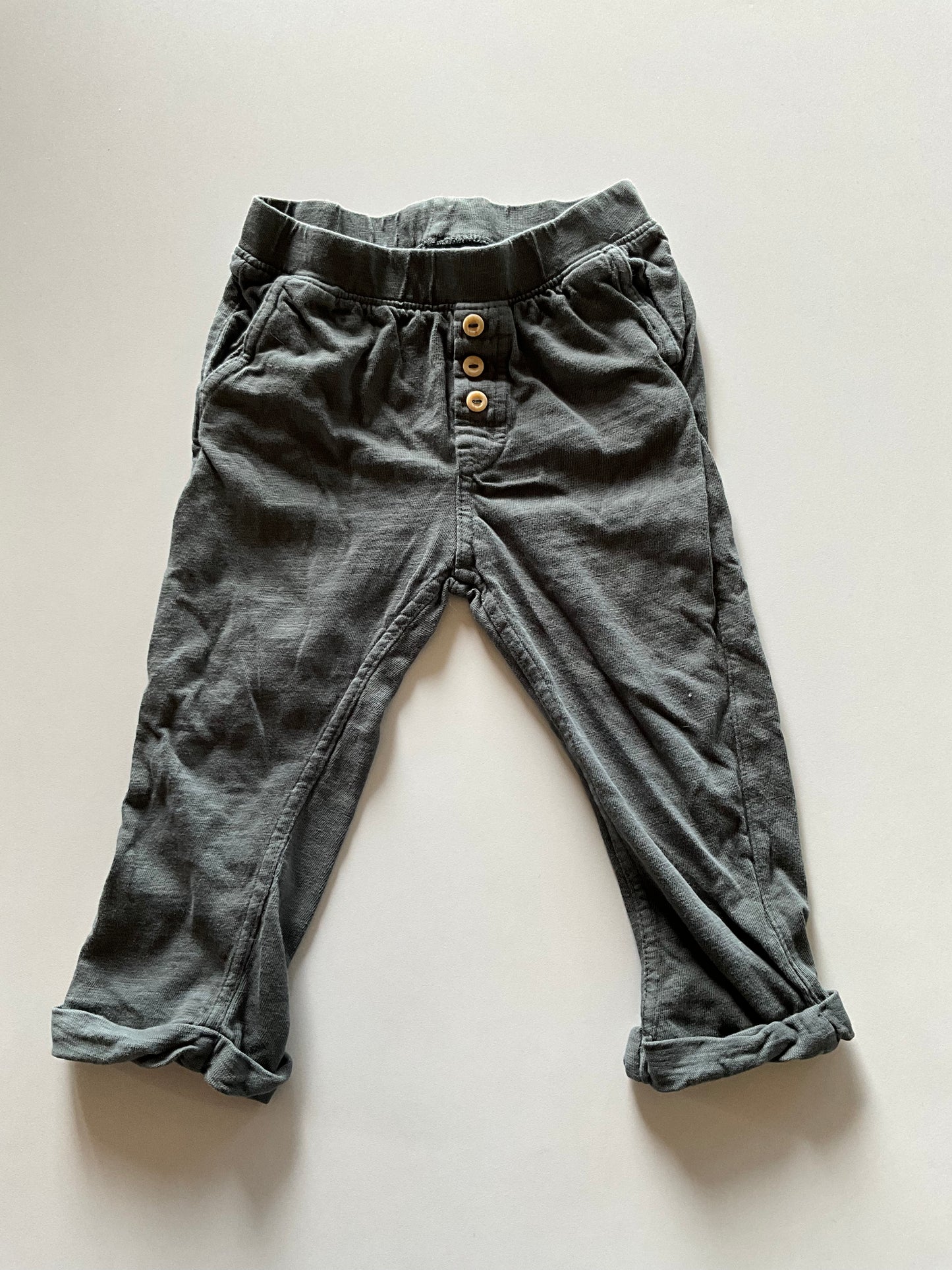 Earthy Grey Cuffed Pants