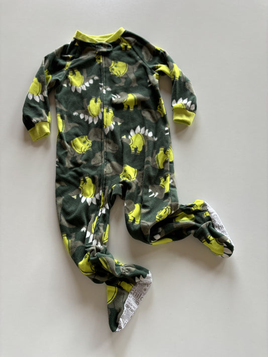 Green Dino Fleece Sleeper