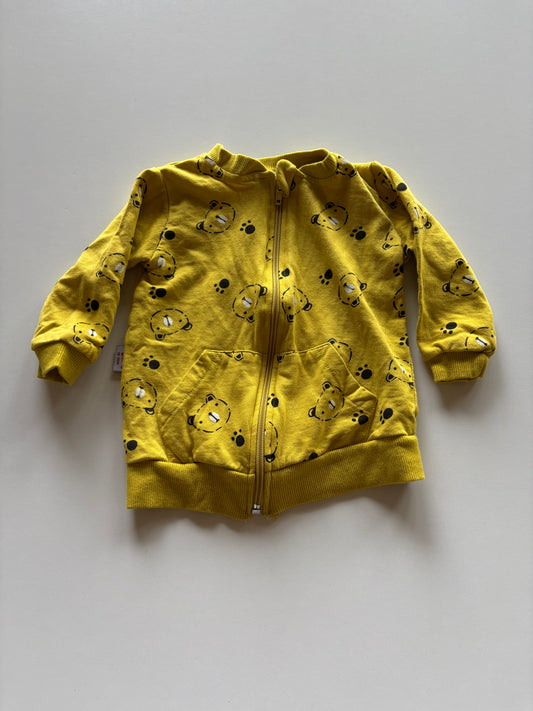 Yellow Cat Zip Up