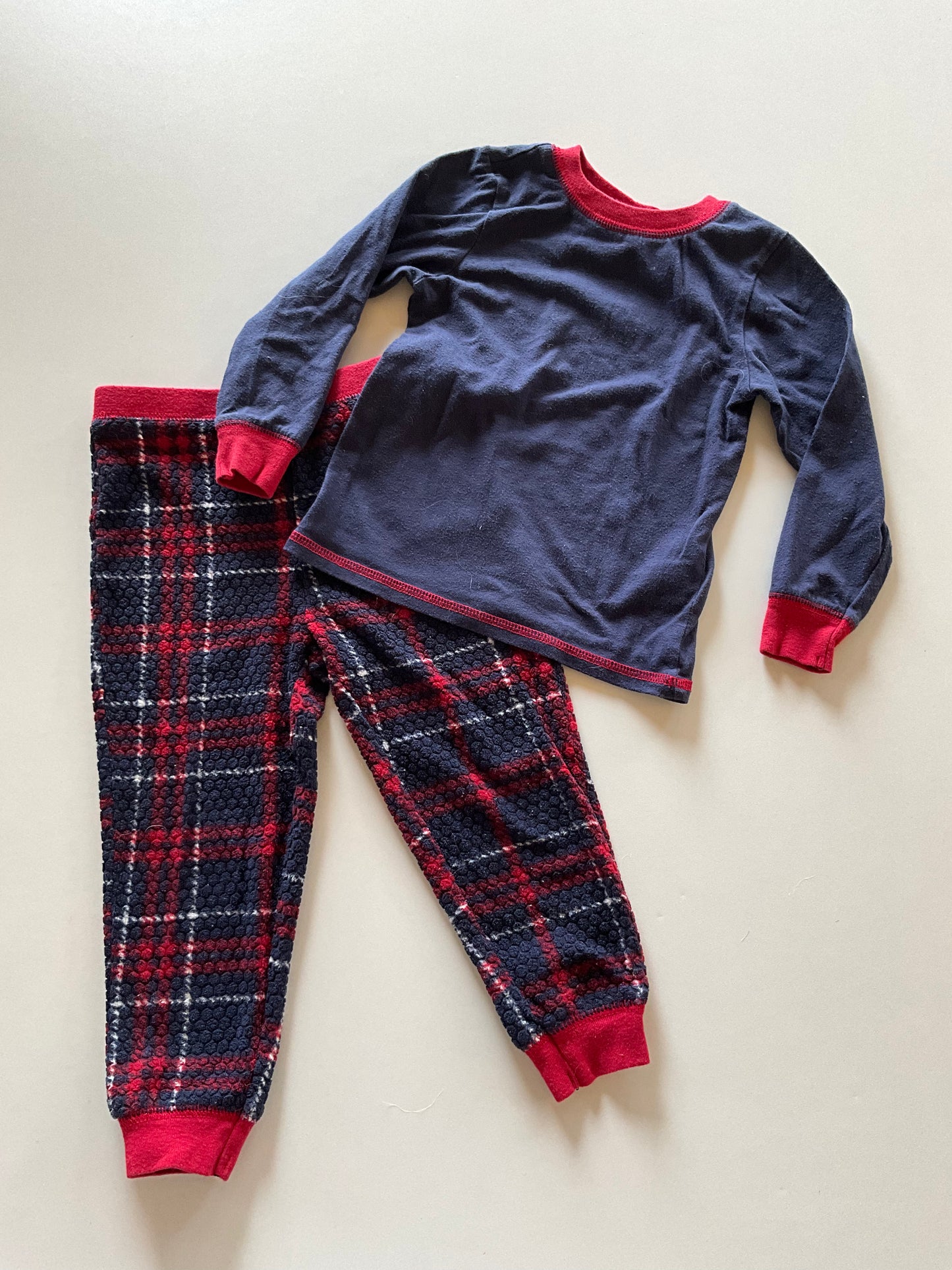 2pc Blue & Red Pajamas