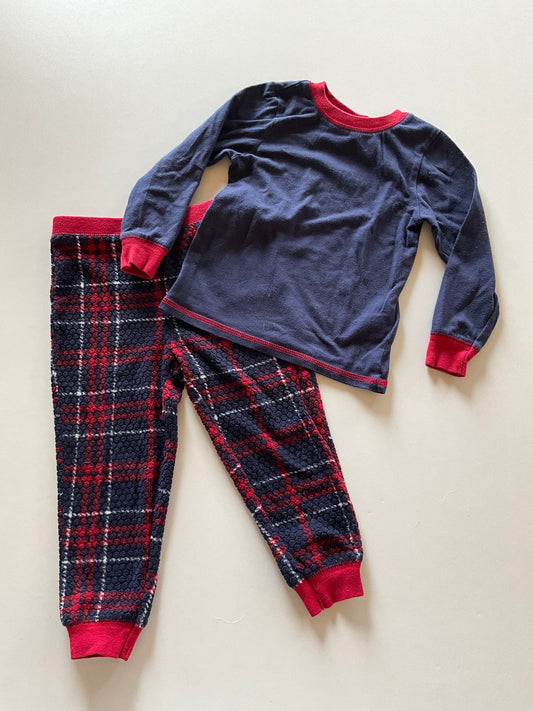 2pc Blue & Red Pajamas