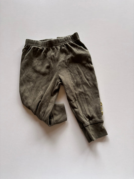 Olive Pants with Dino Spikes
