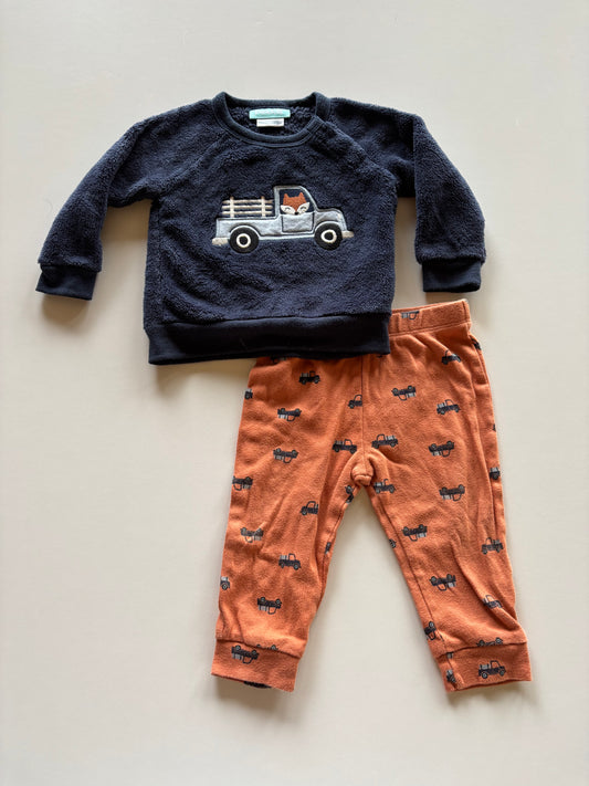 2pc Fox & Truck Set