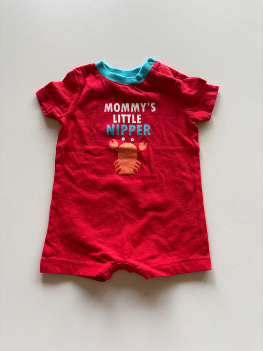 Red Mommy's Little Nipper Romper