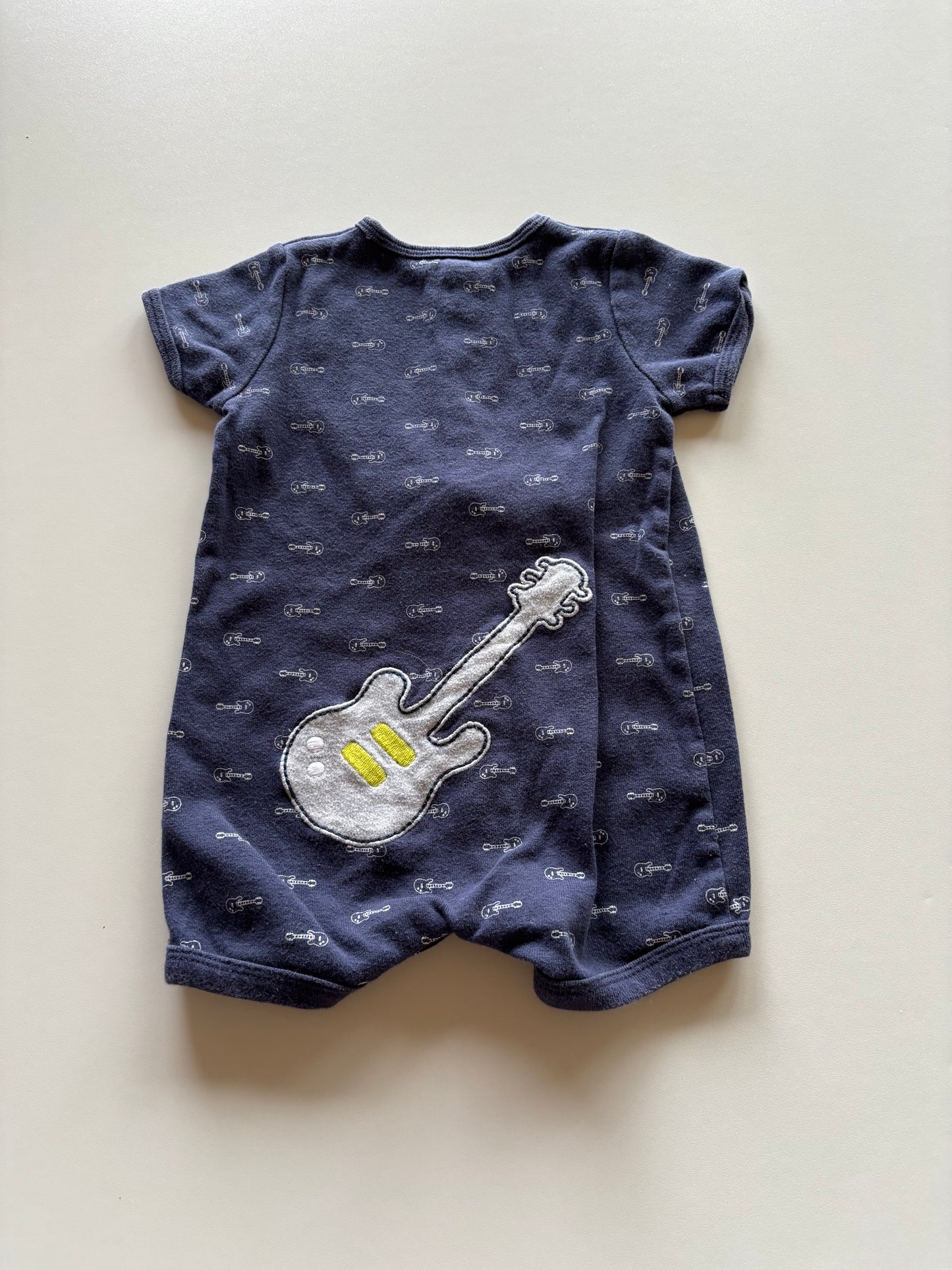 Navy Guitar Romper