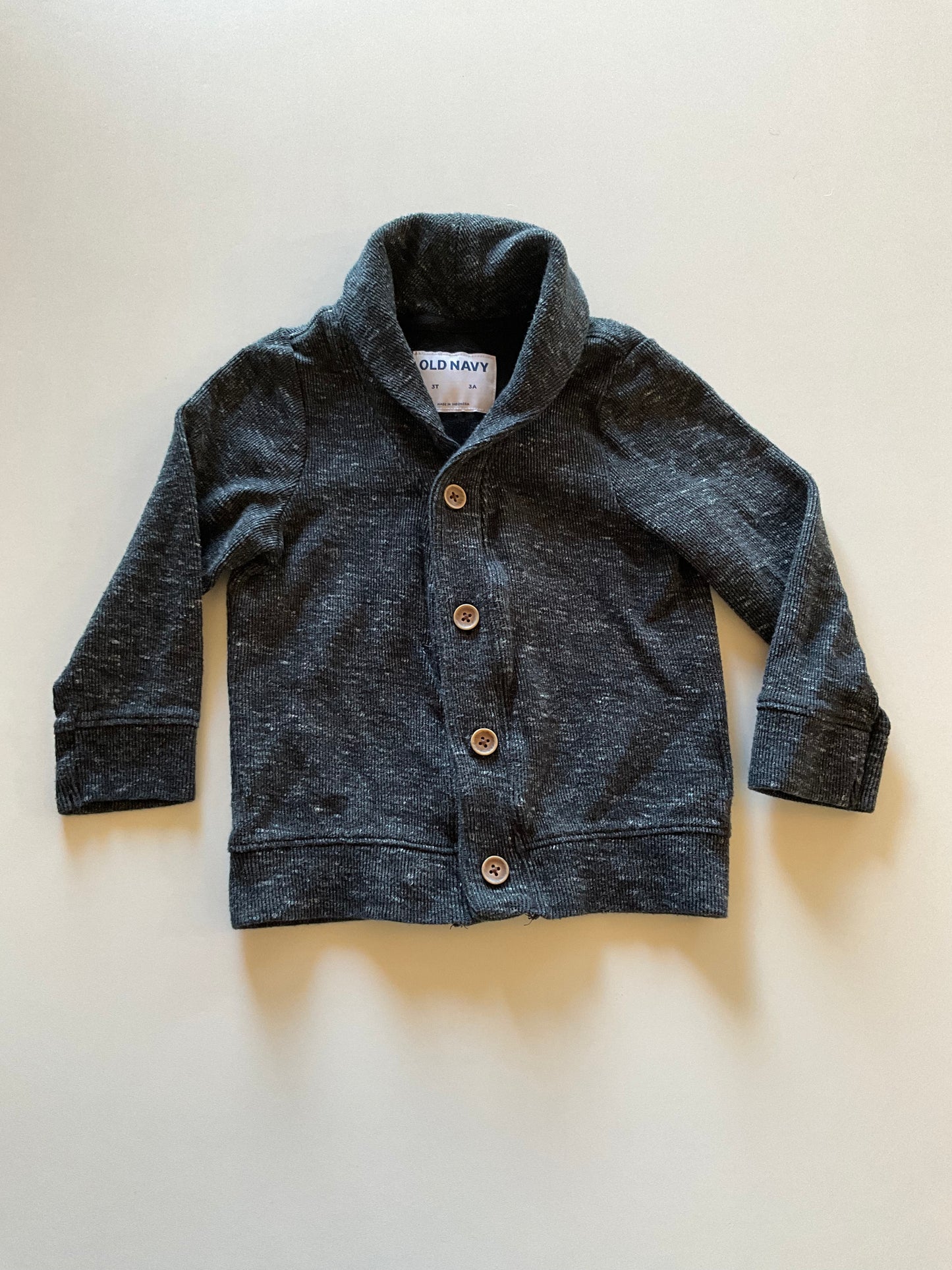 Charcoal Melange Cardigan