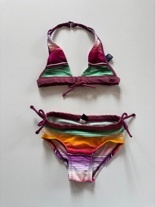 2pc Striped Bathing Suit
