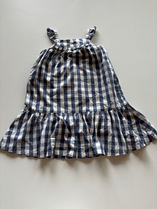 Blue & White Plaid Dress