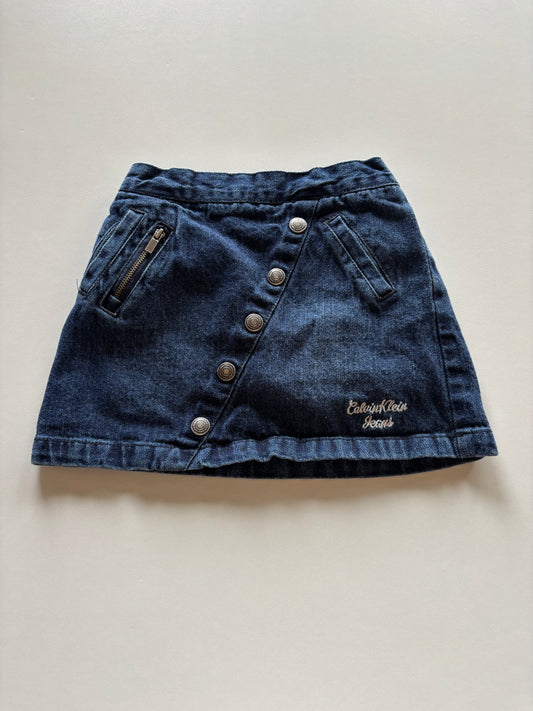 Denim Asymmetrical Skort