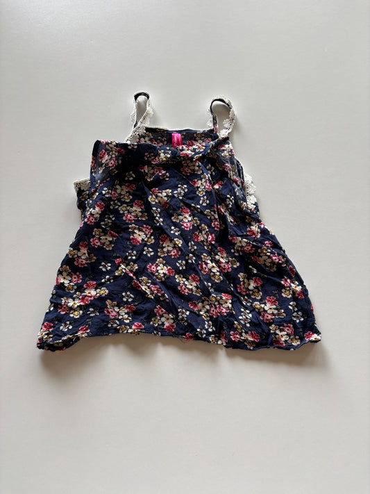 Navy Floral Tank