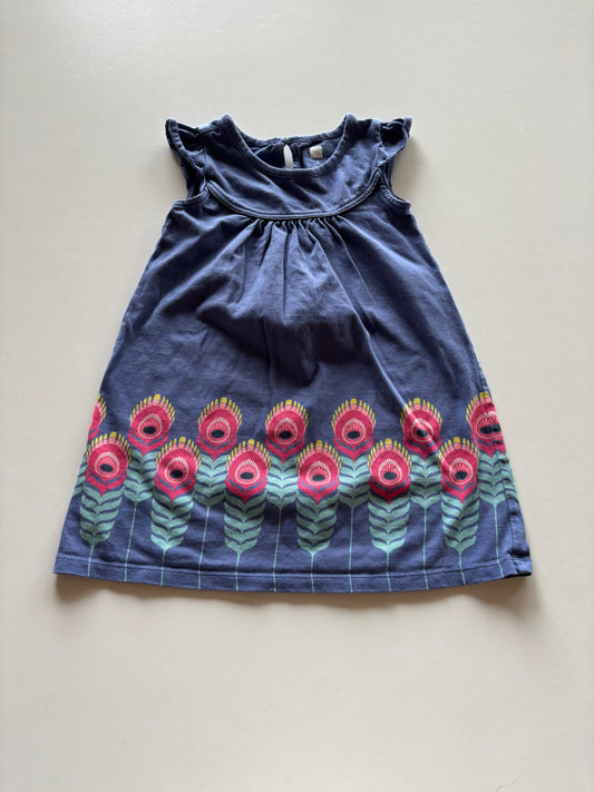 Blue Fire Flower Dress