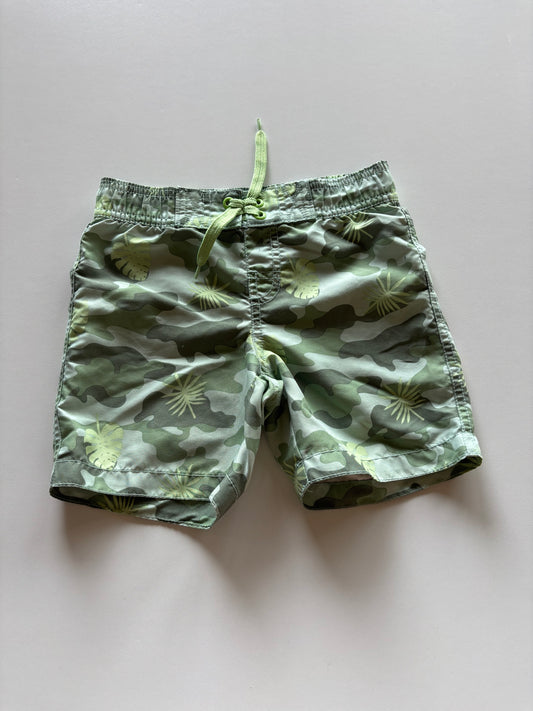 Green Camo Monstera Board Shorts