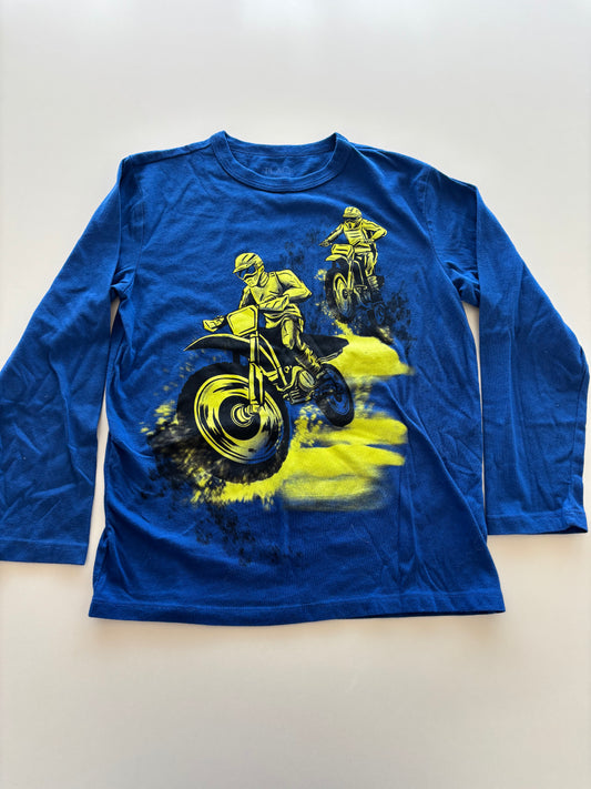 Blue & Yellow Motocross Shirt