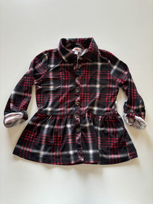 Black & Red Plaid Tunic