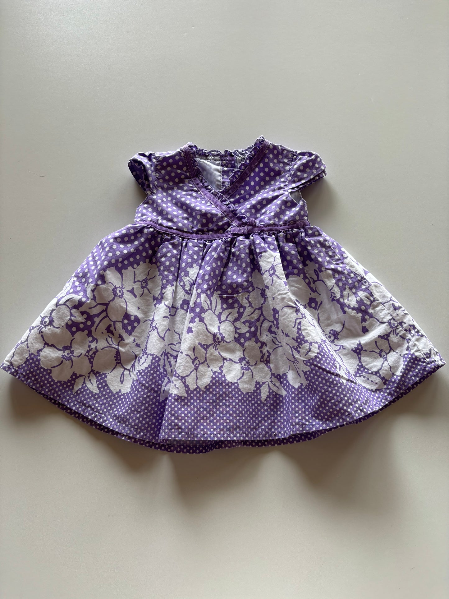 Purple & White Dress