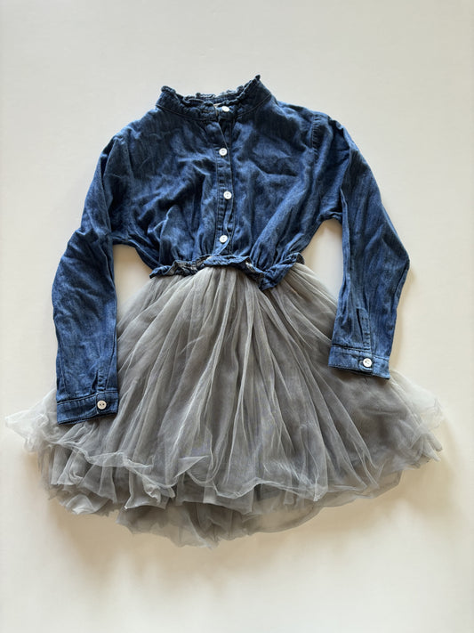 Chambray & Tulle Dress