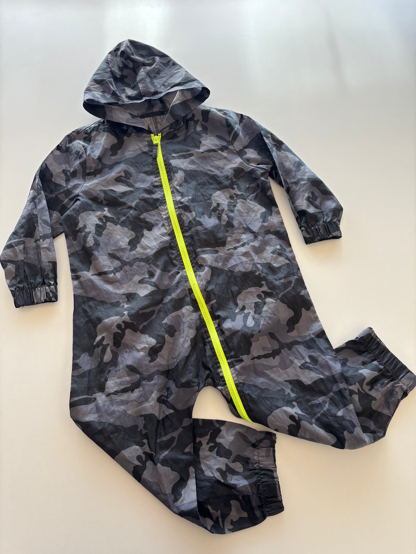 Grey Camo Rain Suit