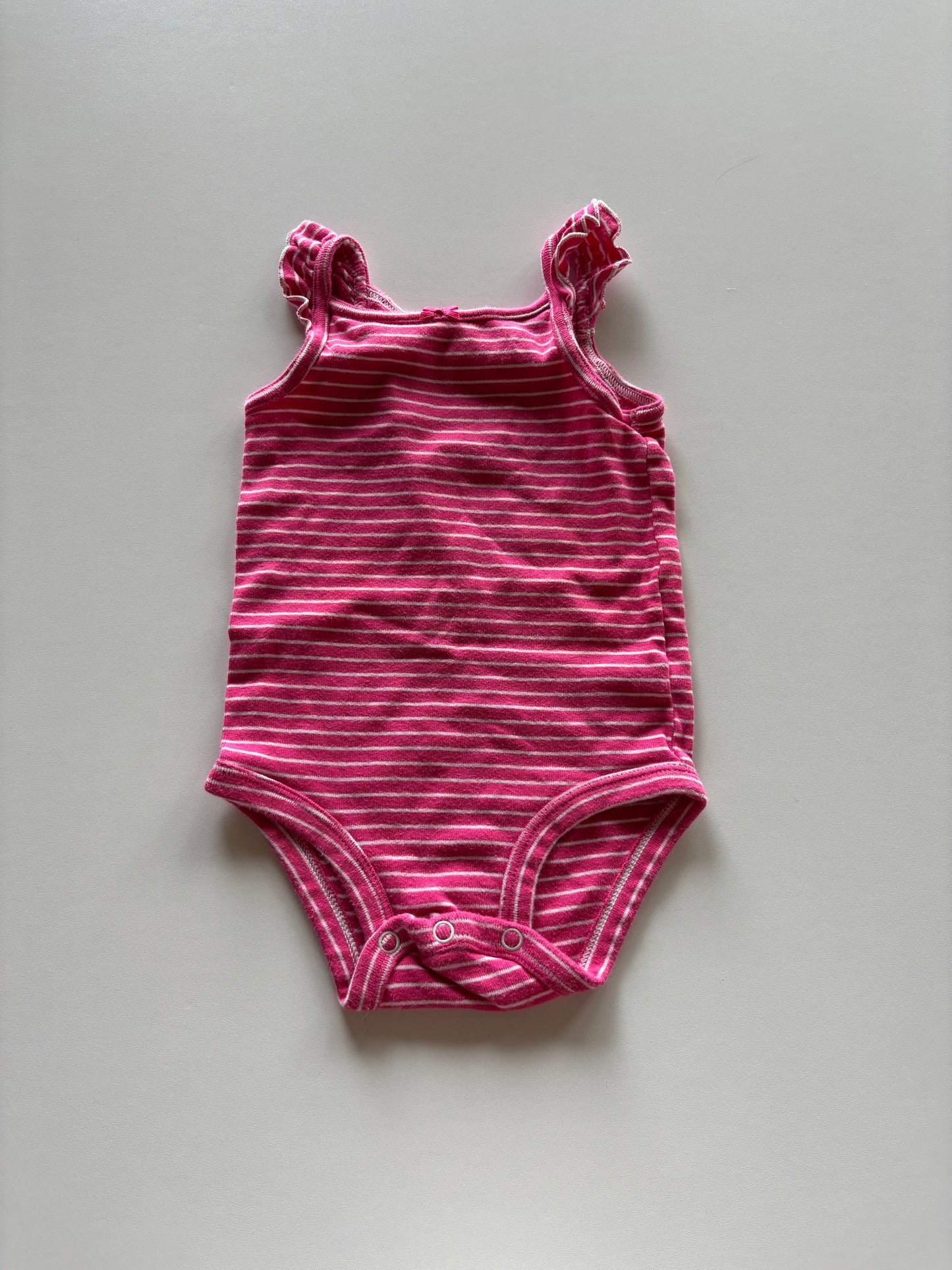 Pink Striped Tank Onesie
