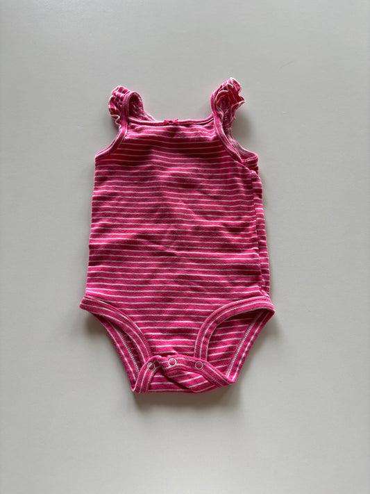 Pink Striped Tank Onesie